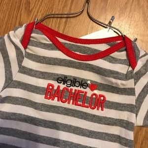 Boys valentines onesie